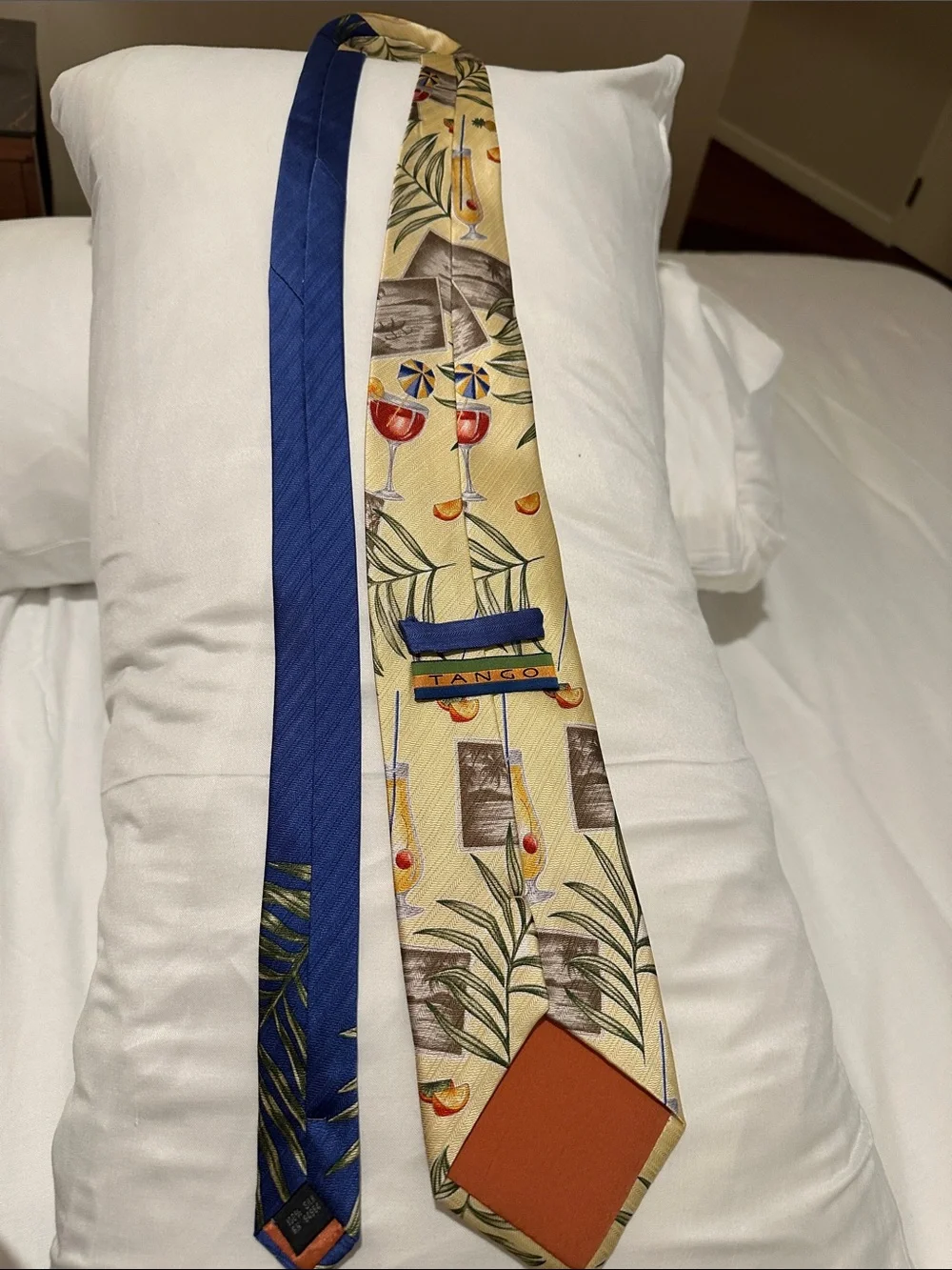 Classic Blue & Tropical Yellow Men's Tie Set